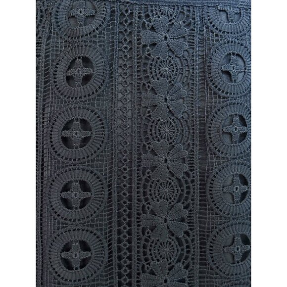 LULUS Dark Blue Lace Halter Sheath Midi Dress Sleeveless Size M NWT - Picture 8 of 10